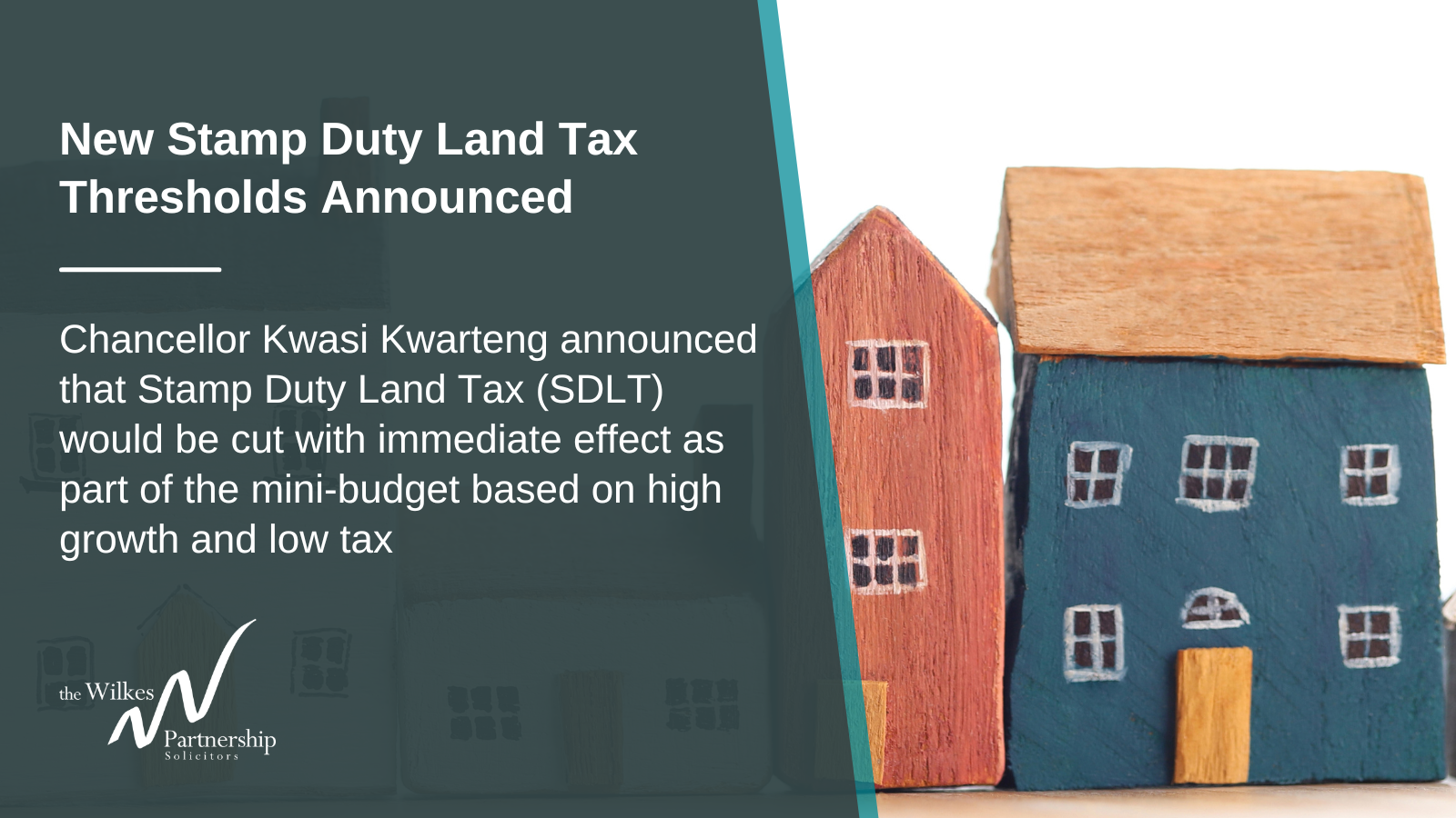 New Stamp Duty Land Tax Thresholds Announced
